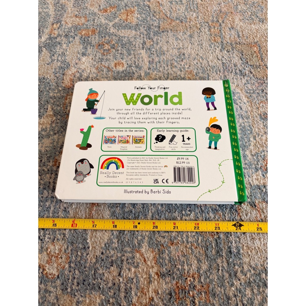 *4 for $20 Mix&Match* Follow Your Finger World Finger Maze Board Book - Picture 4 of 6